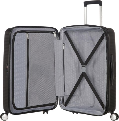 Mała kabinowa walizka American Tourister Soundbox EXP - bass black Mała kabinowa walizka American Tourister Soundbox EXP - bass black