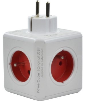Przedłużacz allocacoc PowerCube Original 2202RD/FROUPC (kolor czerwony) Przedłużacz allocacoc PowerCube Original 2202RD/FROUPC (kolor czerwony)
