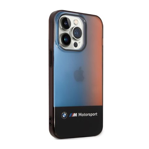 BMW Half Tricolor - Etui iPhone 14 Pro (czarny) BMW Half Tricolor - Etui iPhone 14 Pro (czarny)