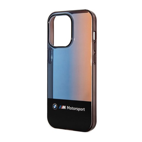 BMW Half Tricolor - Etui iPhone 14 Pro (czarny) BMW Half Tricolor - Etui iPhone 14 Pro (czarny)