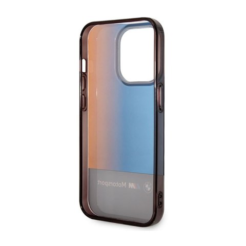 BMW Half Tricolor - Etui iPhone 14 Pro (czarny) BMW Half Tricolor - Etui iPhone 14 Pro (czarny)