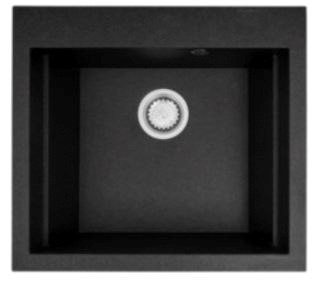Zlewozmywak granitowy PYRAMIS SIROS 57X51,5 1B czarny 070084901 zlew jednokomorowy (czarny nakrapiany) Zlewozmywak granitowy PYRAMIS SIROS 57X51,5 1B czarny 070084901 zlew jednokomorowy (czarny nakrapiany)