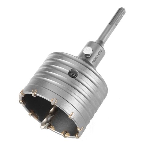 Otwornica widiowa 80mm z adapterem SDS+ oraz wiertłem pilotującym Otwornica widiowa 80mm z adapterem SDS+ oraz wiertłem pilotującym