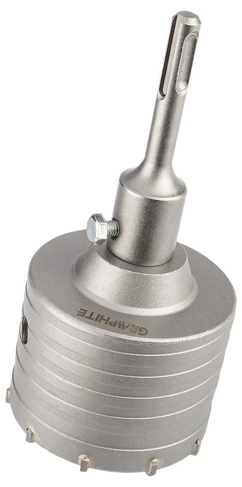 Otwornica widiowa 80mm z adapterem SDS+ oraz wiertłem pilotującym Otwornica widiowa 80mm z adapterem SDS+ oraz wiertłem pilotującym