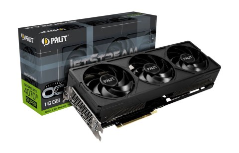 Karta graficzna Palit GeForce RTX 4070 Ti SUPER JetStream OC 16GB GDDR6X Karta graficzna Palit GeForce RTX 4070 Ti SUPER JetStream OC 16GB GDDR6X