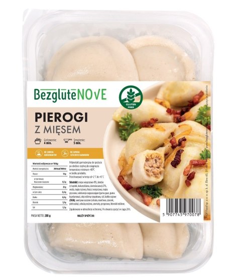 PIEROGI Z MIĘSEM BEZGLUTENOWE 280 g - BEZGLUTENOVE PIEROGI Z MIĘSEM BEZGLUTENOWE 280 g - BEZGLUTENOVE