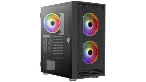 Obudowa AEROCOOL PGS GRAPHITE-G-BK-v2 FRGB czarna Obudowa AEROCOOL PGS GRAPHITE-G-BK-v2 FRGB czarna