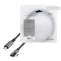 LogiLink USB-C 2.0m kątowy czarny