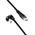 LogiLink USB-C 3.0m w oplocie kątowy czarny