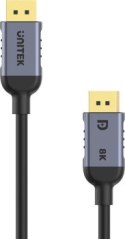 Unitek kabel DisplayPort 1.4 8k 60hz, 4k 240hz, HDR, HDCP 2.3, DSC 1.2, 1,5m