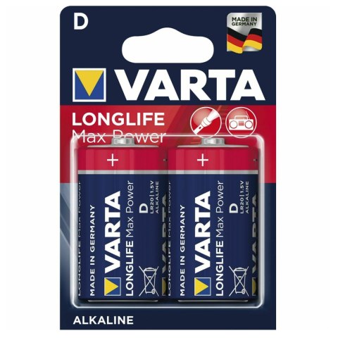 2x baterie alkaliczne Varta Longlife Max Power R20 2x baterie alkaliczne Varta Longlife Max Power R20