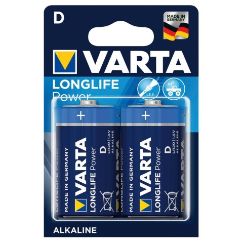 2x baterie alkaliczne Varta Longlife Power R20 2x baterie alkaliczne Varta Longlife Power R20