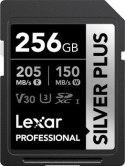 Lexar SDXC 256GB Professional SILVER Plus UHS-I U3 A2 4K V30