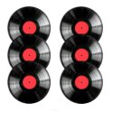 Zestaw podkładek na stół okrągłych 6D - VINYL 