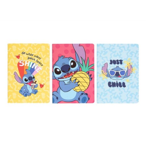 Disney Stitch - Zestaw zeszytów A5 z kolekcji Tropical 3 szt. Disney Stitch - Zestaw zeszytów A5 z kolekcji Tropical 3 szt.