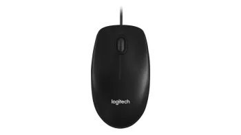 Mysz optyczna Logitech MOUSE M100 czarna 910-006652 Mysz optyczna Logitech MOUSE M100 czarna 910-006652