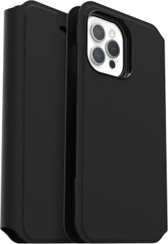 Genuine Otterbox iPhone 12 Pro Max Case Strada Via Series Folio Flip Cover Black Genuine Otterbox iPhone 12 Pro Max Case Strada Via Series Folio Flip Cover Black