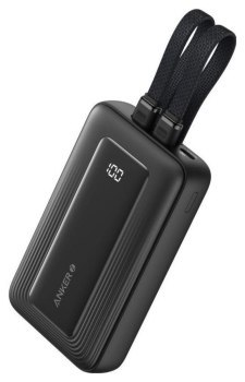 Anker Zolo 20000 mAh 30W z wbudowanymi kablami USB-C+Lightning czarny