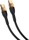 3MK Hyper Silicone USB-C - USB-C 2.0m 100W czarny