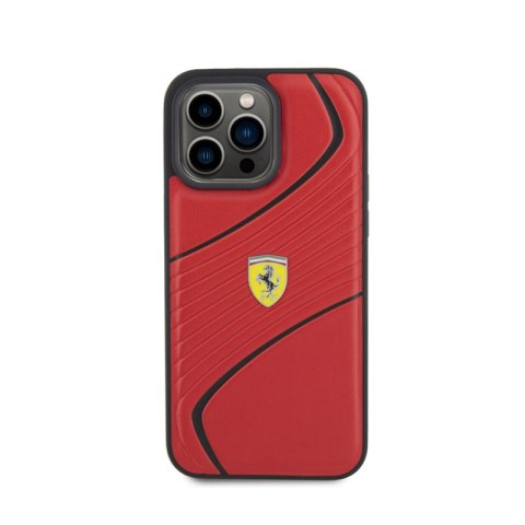 Ferrari Twist Metal Logo - Etui iPhone 15 Pro Max (czerwony) Ferrari Twist Metal Logo - Etui iPhone 15 Pro Max (czerwony)