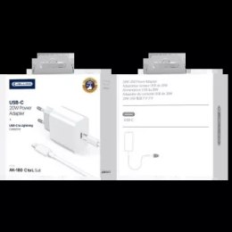 JELLICO ładowarka sieciowa AK180 PD 20W 1xUSB-C + kabel USB-C - Lightning Biały