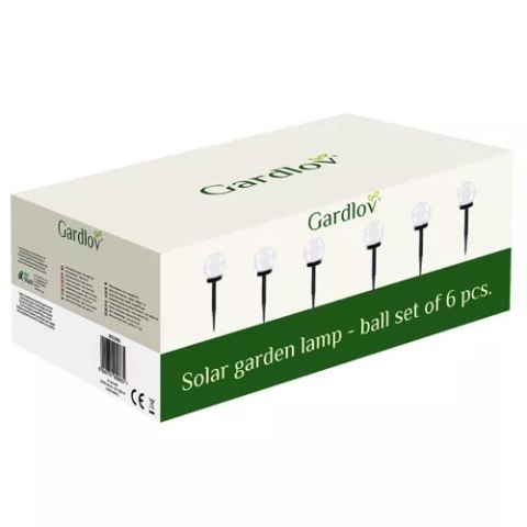 Lampa ogrodowa solarna- kula zestaw 6szt. 23562 Lampa ogrodowa solarna- kula zestaw 6szt. 23562