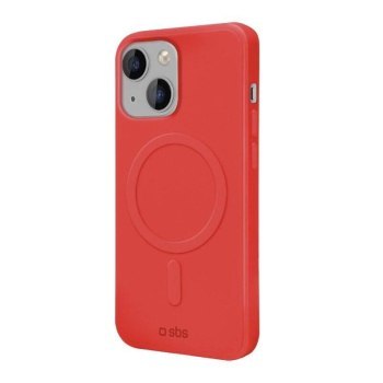 SBS Smooth Red Mag MagSafe compatible soft case, iPhone 14/13 SBS Smooth Red Mag MagSafe compatible soft case, iPhone 14/13