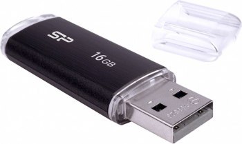 Pendrive Silicon Power Ultima U02 16GB USB 2.0 kolor czarny (SP016GBUF2U02V1K)