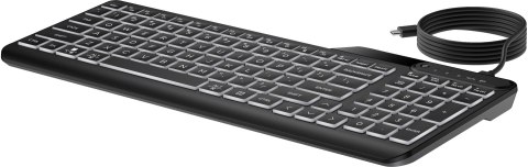 Klawiatura HP 400 Backlit Wired Keyboard przewodowa czarna 7N7C0AA Klawiatura HP 400 Backlit Wired Keyboard przewodowa czarna 7N7C0AA