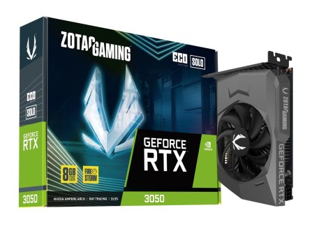 Karta graficzna ZOTAC GAMING GeForce RTX 3050 ECO SOLO 8GB Karta graficzna ZOTAC GAMING GeForce RTX 3050 ECO SOLO 8GB