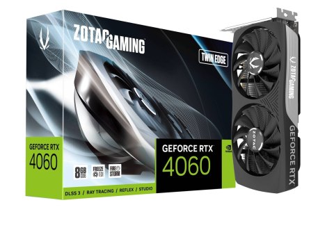 Karta graficzna ZOTAC GAMING GeForce RTX 4060 Twin Edge 8GB GDDR6 Karta graficzna ZOTAC GAMING GeForce RTX 4060 Twin Edge 8GB GDDR6
