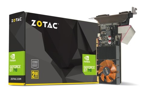Karta graficzna ZOTAC GeForce GT 710 2GB DDR3 Karta graficzna ZOTAC GeForce GT 710 2GB DDR3