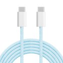 Kabel USB typu C - USB typu C 100 W 1 m niebieski Kruger&Matz Basic