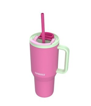 Kambukka Rio Tumbler Bubblegum Mint 950ml różowy Kambukka Rio Tumbler Bubblegum Mint 950ml różowy