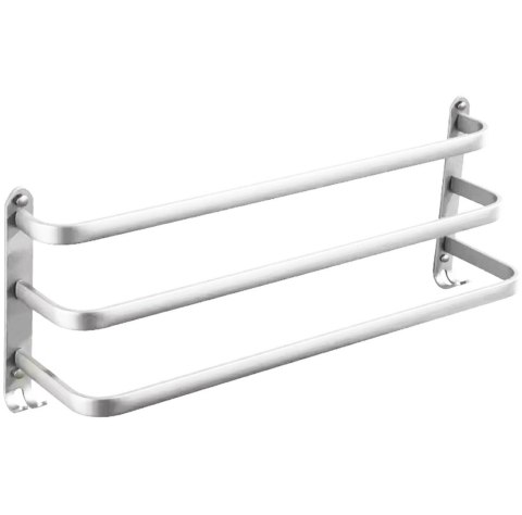 AG988C Wieszak ścienny 50cm srebrny AG988C Wieszak ścienny 50cm srebrny