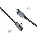 LogiLink USB-C 1.0m kątowy czarny