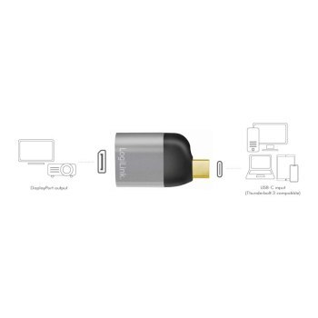 LogiLink USB 3.2 USB-C (M) - Displayport (F) 8K LogiLink USB 3.2 USB-C (M) - Displayport (F) 8K