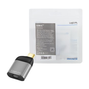 LogiLink USB 3.2 USB-C (M) - mini Displayport (F) 8K LogiLink USB 3.2 USB-C (M) - mini Displayport (F) 8K