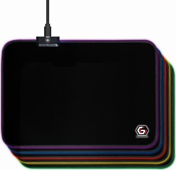 GEMBIRD PODKŁADKA POD MYSZ GAMING Z EFEKTEM ŚWIETLNYM LED CZARNA ROZMIAR - M GEMBIRD PODKŁADKA POD MYSZ GAMING Z EFEKTEM ŚWIETLNYM LED CZARNA ROZMIAR - M