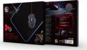 GEMBIRD PODKŁADKA POD MYSZ GAMING Z EFEKTEM ŚWIETLNYM LED CZARNA ROZMIAR - M