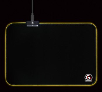 GEMBIRD PODKŁADKA POD MYSZ GAMING Z EFEKTEM ŚWIETLNYM LED CZARNA ROZMIAR - M GEMBIRD PODKŁADKA POD MYSZ GAMING Z EFEKTEM ŚWIETLNYM LED CZARNA ROZMIAR - M