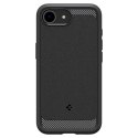 Spigen Rugged Armor Mag MagSafe - Etui do iPhone 16e (Matte Black)