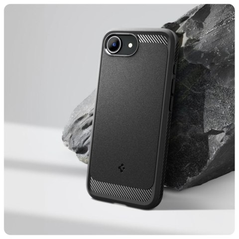 Spigen Rugged Armor Mag MagSafe - Etui do iPhone 16e (Matte Black) Spigen Rugged Armor Mag MagSafe - Etui do iPhone 16e (Matte Black)