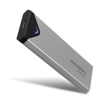 Obudowa zewnętrzna Axagon EEM2-UG2 M.2 SATA SSD/ USB-C 3.2 G2 czarno-srebrny Obudowa zewnętrzna Axagon EEM2-UG2 M.2 SATA SSD/ USB-C 3.2 G2 czarno-srebrny