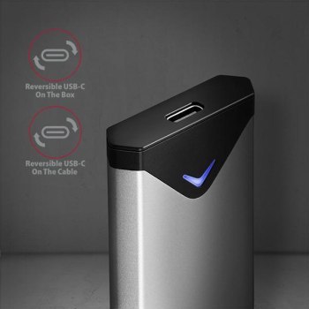 Obudowa zewnętrzna Axagon EEM2-UG2 M.2 SATA SSD/ USB-C 3.2 G2 czarno-srebrny Obudowa zewnętrzna Axagon EEM2-UG2 M.2 SATA SSD/ USB-C 3.2 G2 czarno-srebrny