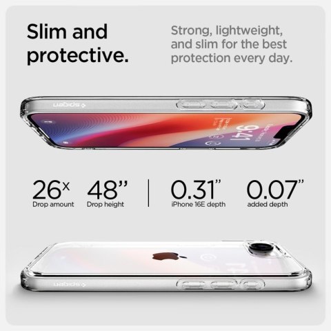 Spigen Ultra Hybrid - Etui do iPhone 16e (Przezroczysty) Spigen Ultra Hybrid - Etui do iPhone 16e (Przezroczysty)