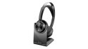Słuchawki bezprzewodowe HP Poly Voyager Focus 2 Charge Stand USB-C Headset + Adapter USB-C/A - 9T9J5AA
