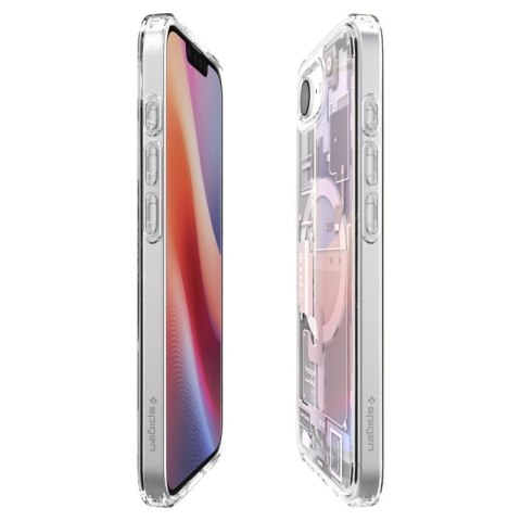 Spigen Ultra Hybrid Mag MagSafe - Etui do iPhone 16e (Zero One White) Spigen Ultra Hybrid Mag MagSafe - Etui do iPhone 16e (Zero One White)