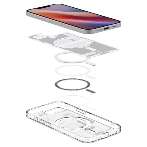 Spigen Ultra Hybrid Mag MagSafe - Etui do iPhone 16e (Zero One White) Spigen Ultra Hybrid Mag MagSafe - Etui do iPhone 16e (Zero One White)