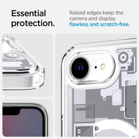 Spigen Ultra Hybrid Mag MagSafe - Etui do iPhone 16e (Zero One White) Spigen Ultra Hybrid Mag MagSafe - Etui do iPhone 16e (Zero One White)